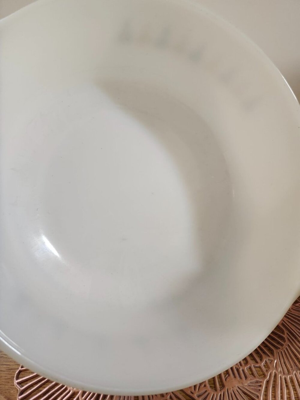 Fire King Candle Glow 10" Round Casserole Dish Anchor Hocking Atomic Starburst - Picture 7 of 14